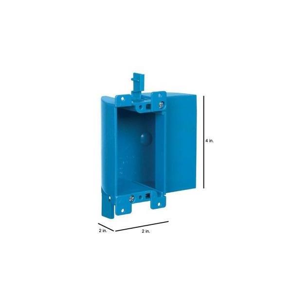 Work Outlet Box 1 Gang single B117RSW Blue recessed floor outlet box outdoor switch box  non-metallic With Bracket