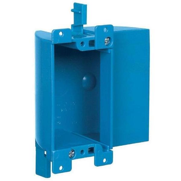 Work Outlet Box 1 Gang single B117RSW Blue recessed floor outlet box outdoor switch box  non-metallic With Bracket