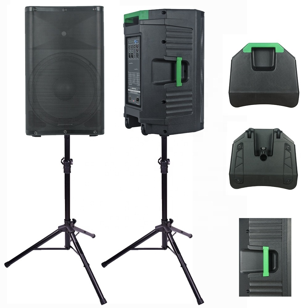 2000 Watts 12 inch Professional audio versatile powered speaker PA speaker system sound box with BT DSP Mixer Guitar Echo