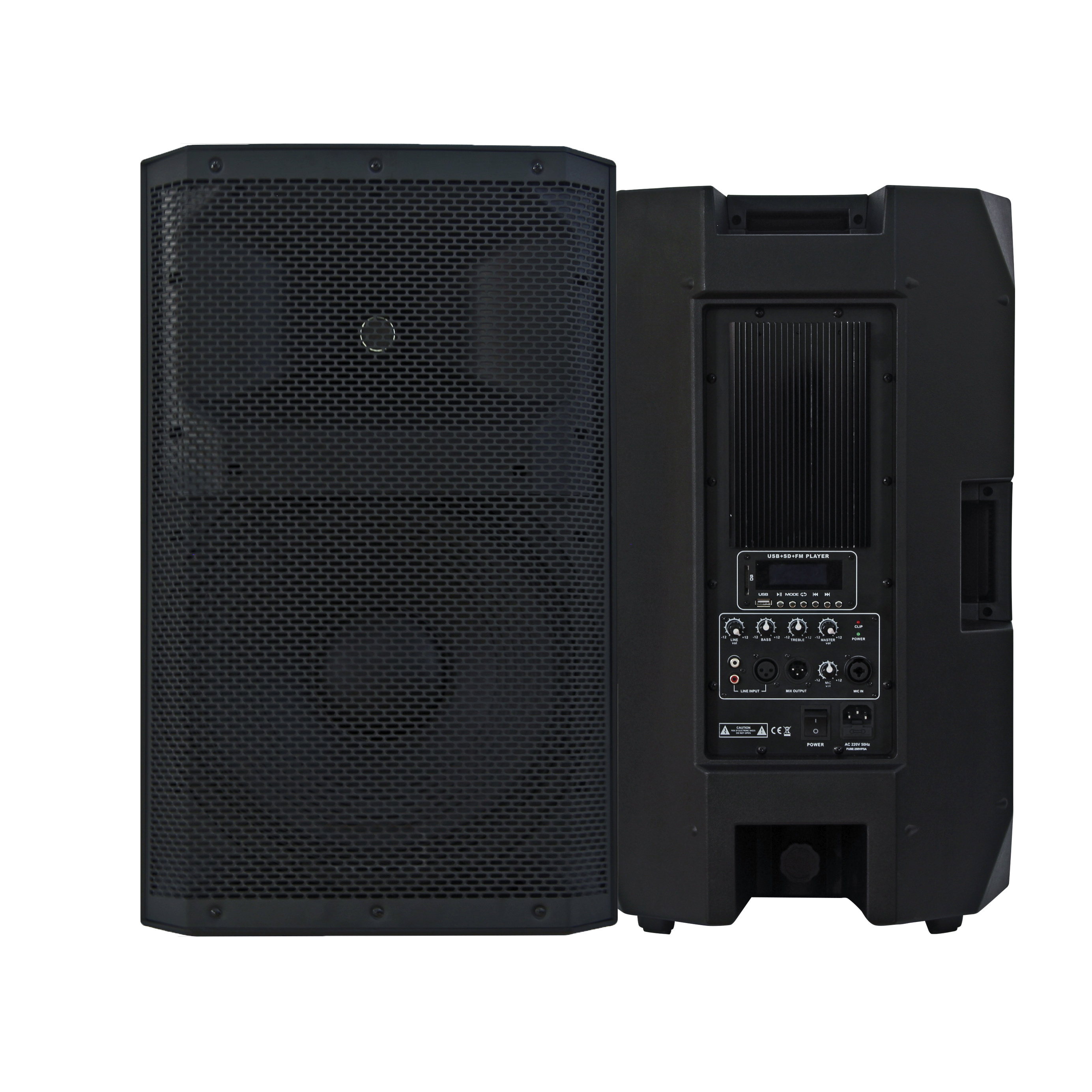 professional Audio 6000Watts 15inch Active Subwoofer Portable Speaker 2CH PA Speaker System for Live Broadcast and Other Bocina