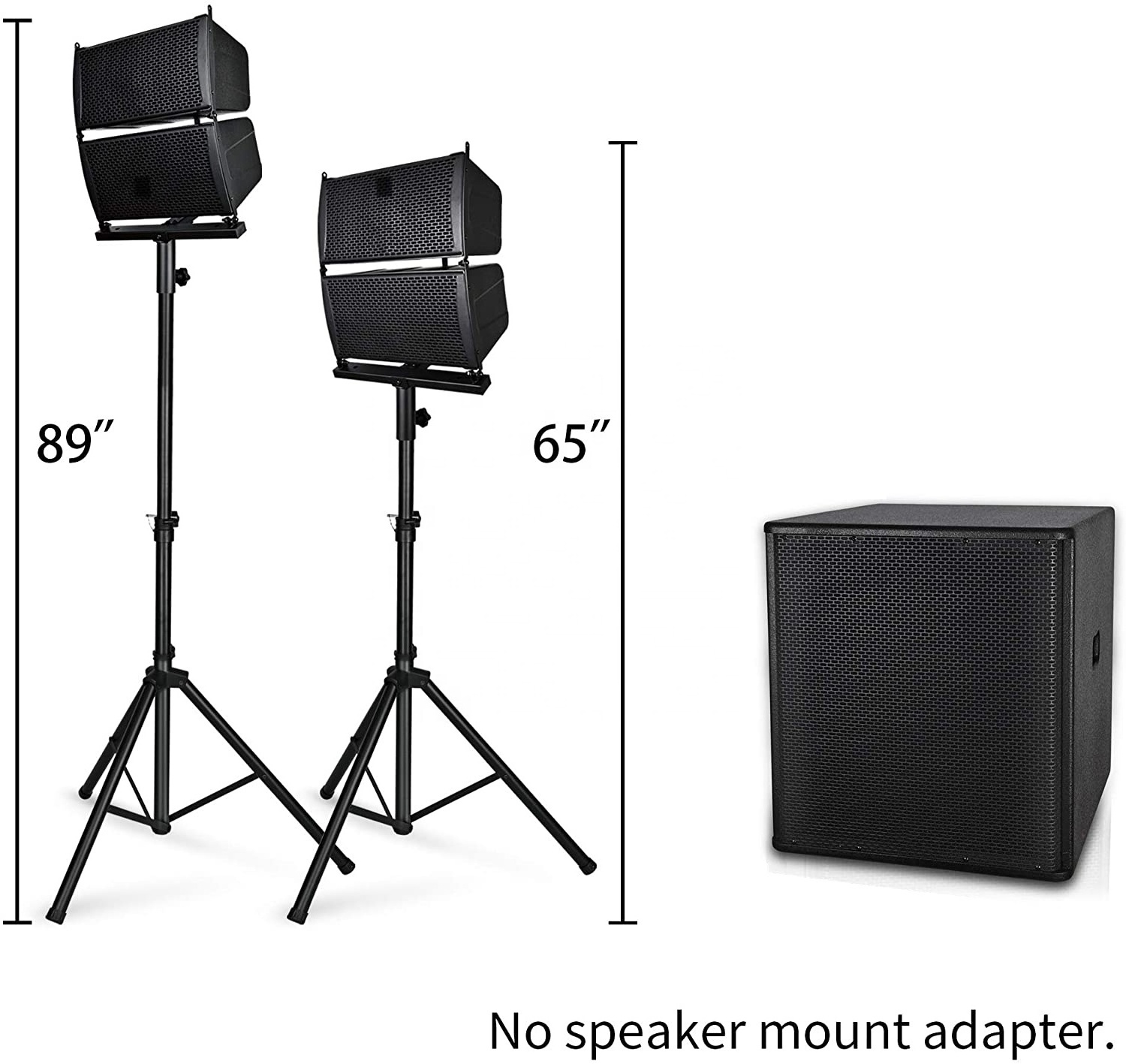 Active Subwoofer BT Sound Box PA Speaker System High Power 2000W 15