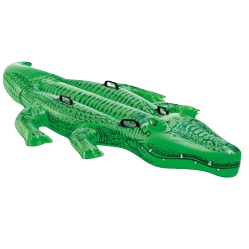 Kids Water Crocodile Pool Floats Huge Size Inflatable Alligator Raft Crocodile Water Rider On Toys For Children