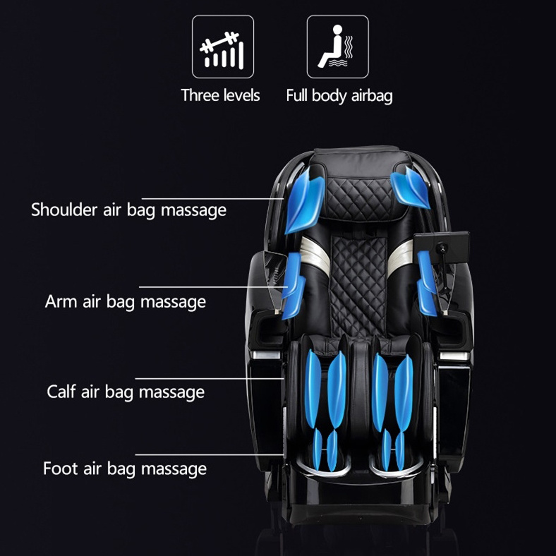 Zhouqi 2022 Thai Massage 4D fully Automatic Full Body Massager Zero Gravity Folding Recliner 3d Zero Gravity Massage Chair