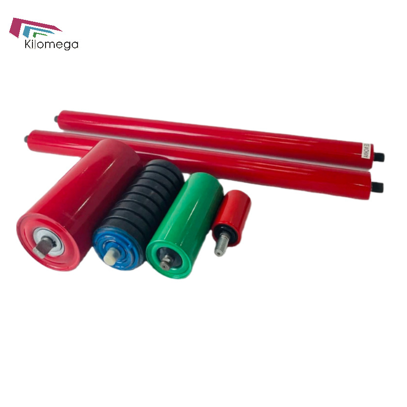 Conveyor Belt Trough Idler Rollers Set with Frame Mining Coal Heavy Duty Steel Carrying Roller Conveyor Parts Gravity Conveyor