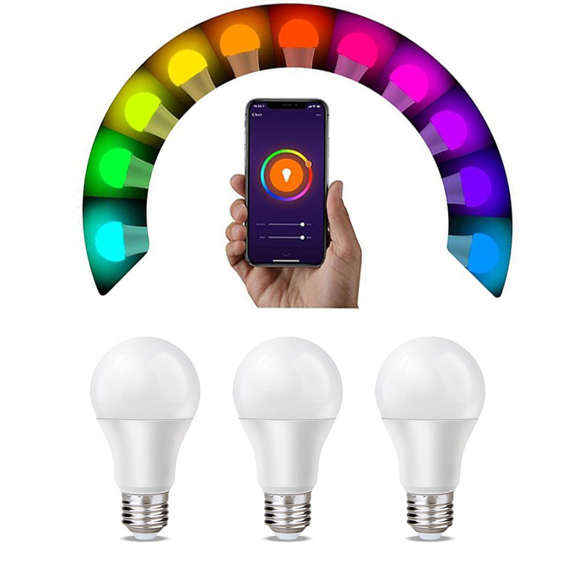 Wifi Smart LED Light bulb E27 Wireless App Control Adjustable A19 Led Blub