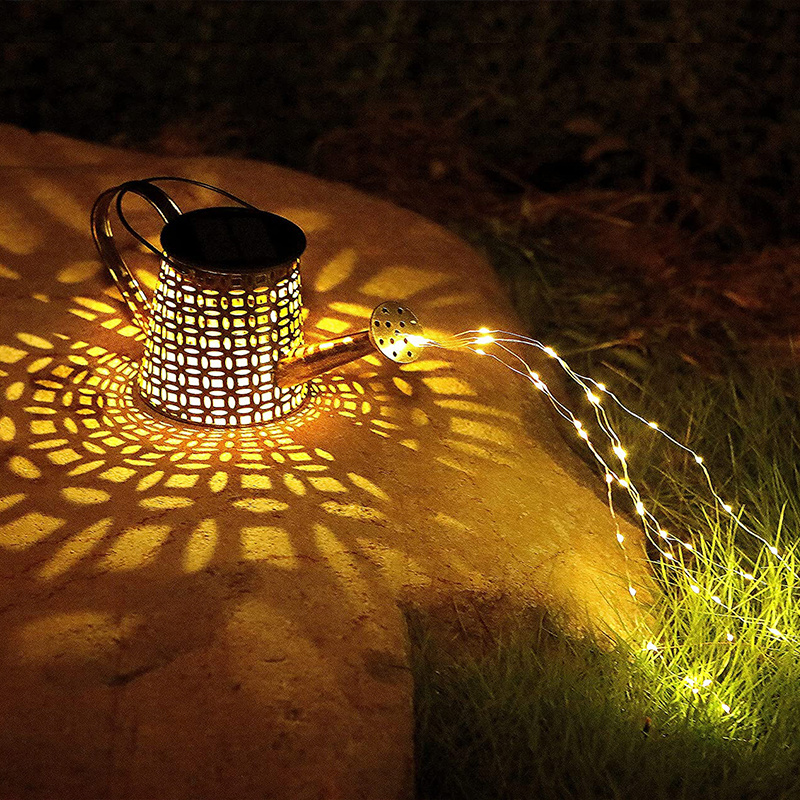 Solar Watering Can Lights LED Lawn Lamps Outdoor Kettle Shower Light Waterproof For Front Door Yard Garage Garden Solar Lights