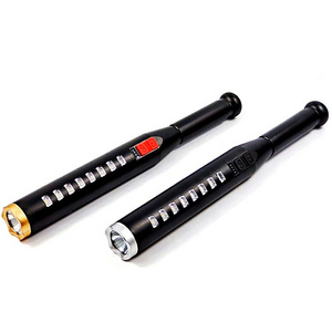 Long Shot Rechargeable Multi-functional Dimming Waterproof Led Flashlight Torch Lamp Work Light for Emergency Hiking Fishing