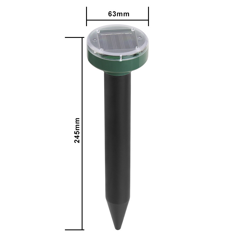 Solar Powered Sonic Mole Repellent, Ultrasonic Pest Repeller 4 pack Groundhog Repeller Snake Rodent Gopher Spikes Chaser Pest