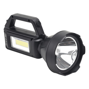 Rechargeable Led Searchlight Handheld Spotlight emergency work light Tactical flashlight with COB lantern