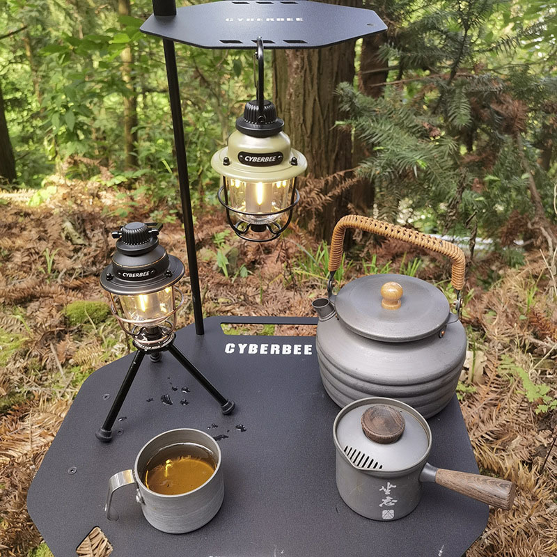 multi-function retro camping lamp USB rechargeable camping lamp portable LED tungsten lantern outdoor camping light lamps led