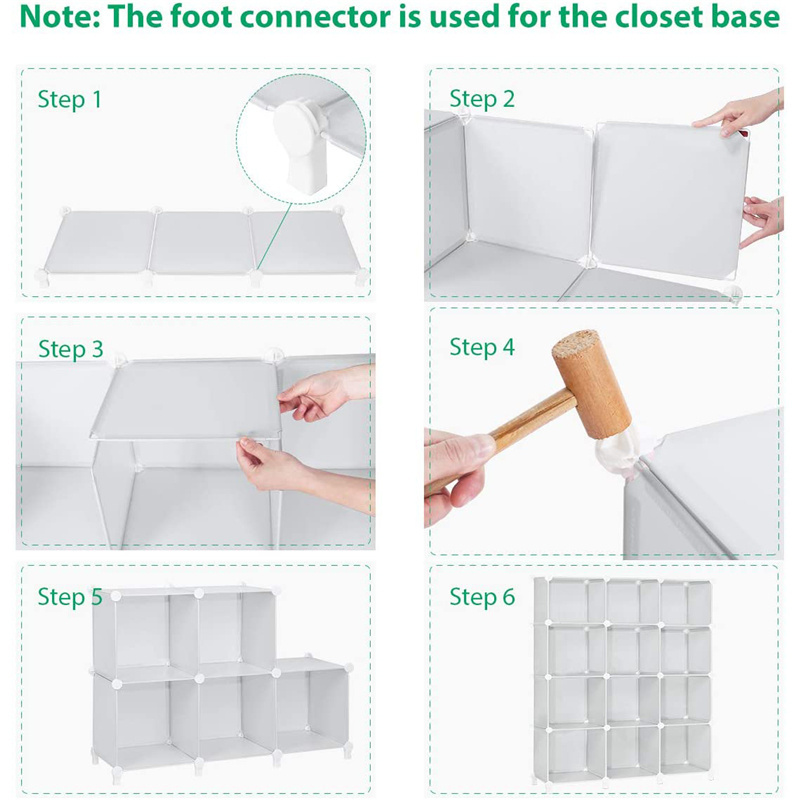 Cube Storage 12-Cube Bookcase Cubes Organizer Storage Shelves Closet Organizer Shelf Plastic Bookshelf Storage shelf rack