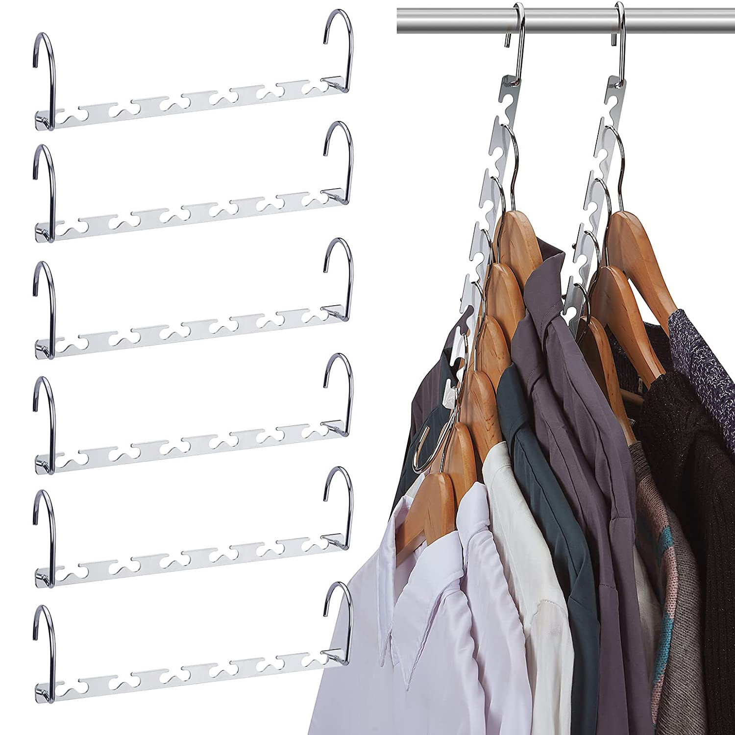 Space Saving Hangers Closet Organizers and Storage Hangers for Clothes Hanger Organizer College Essentials Dorm Room