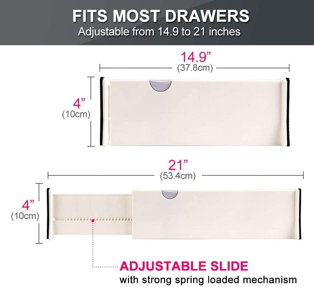 Drawer Dividers Organizer Adjustable Separators 4