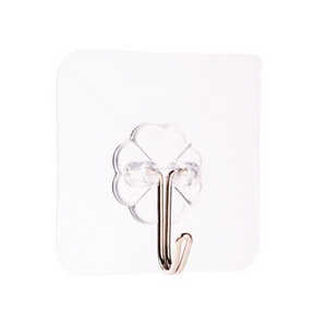 Adhesive Kitchen Wall Hooks Heavy Duty Nail Free Sticky Hangers with Stainless Utility Towel Bath Ceiling Hooks