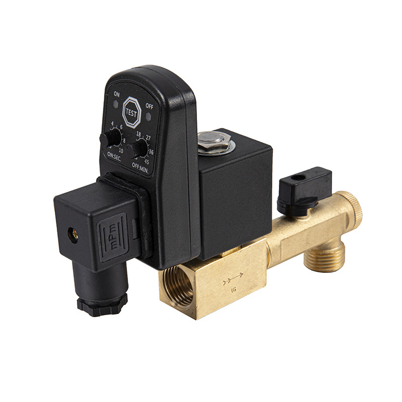 OPT Series OPT-A OPT-B 2 Way Brass Body Mechanical Solenoid Flow Control Valve Pneumatic Timer Electronic Auto Water Drain Valve