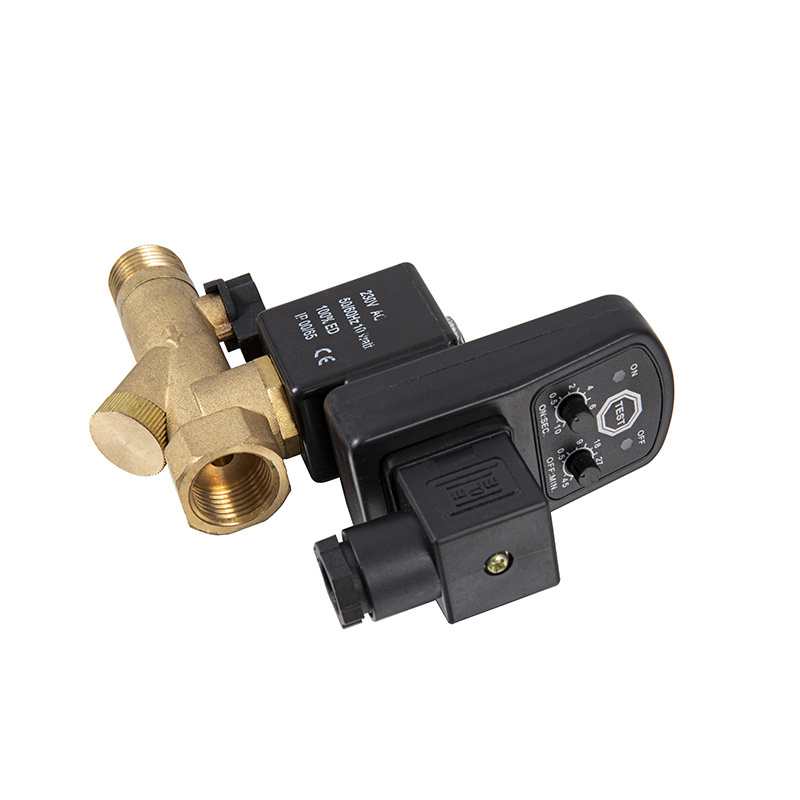 OPT Series OPT-A OPT-B 2 Way Brass Body Mechanical Solenoid Flow Control Valve Pneumatic Timer Electronic Auto Water Drain Valve