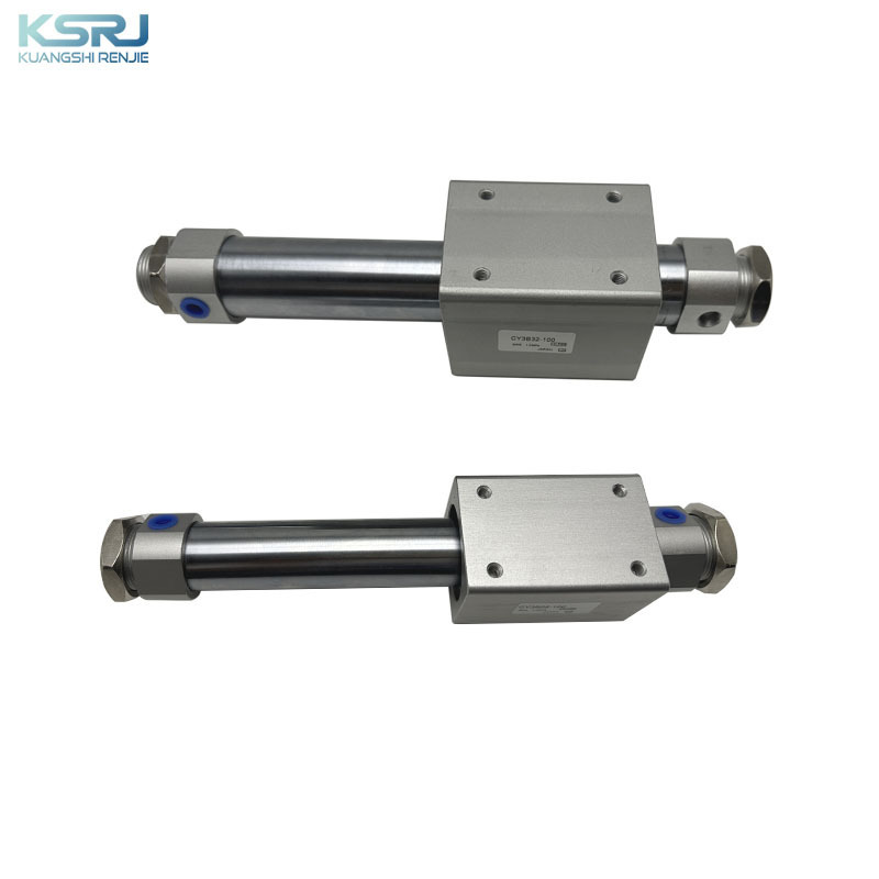 SMC Type CY3B Series Double Acting Magnetic Coupling Rodless Penumatic Cylinders Long Stroke Standard CY3B32/25-100 Cylinders