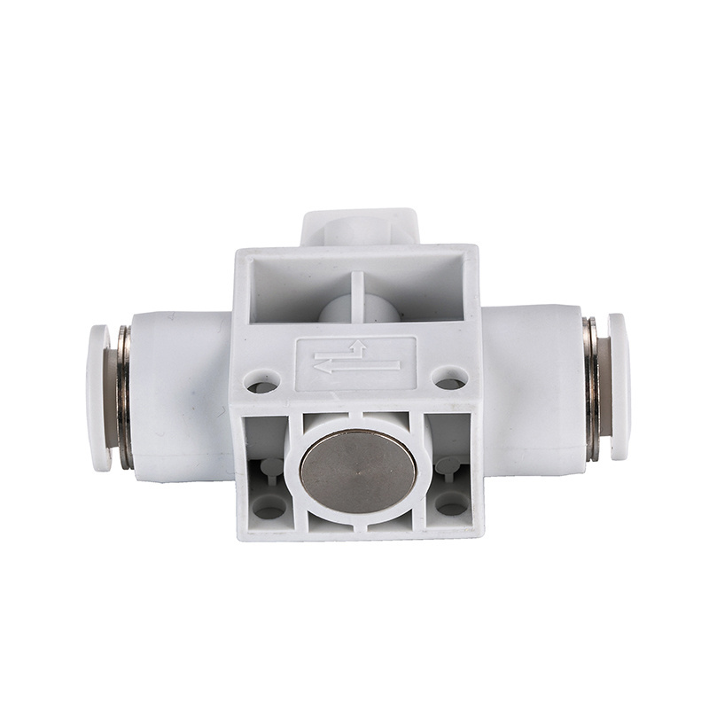 HVFF air throttle valve speed control quick hose tube fitting connector adjust Pneumatic shut off manual hand valves Fittings