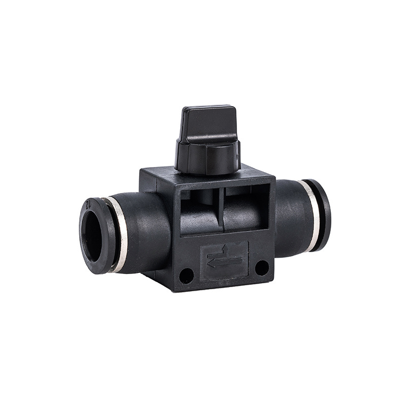 HVFF air throttle valve speed control quick hose tube fitting connector adjust Pneumatic shut off manual hand valves Fittings