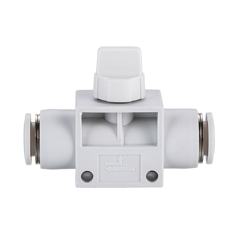 HVFF air throttle valve speed control quick hose tube fitting connector adjust Pneumatic shut off manual hand valves Fittings