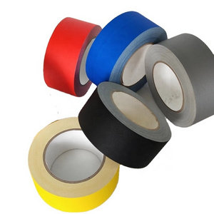 Professional Grade  Waterproof OEM Bonding Custom Polyester Non-Reflective Photography Roll Stage Camera Matt Black Gaffer Tape