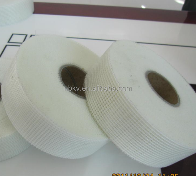 Alkali Resistance ISO9001 Certified Drywall Joint Tape Waterproof Fiberglass Rubber Material Mesh Masking No Adhesive Tape