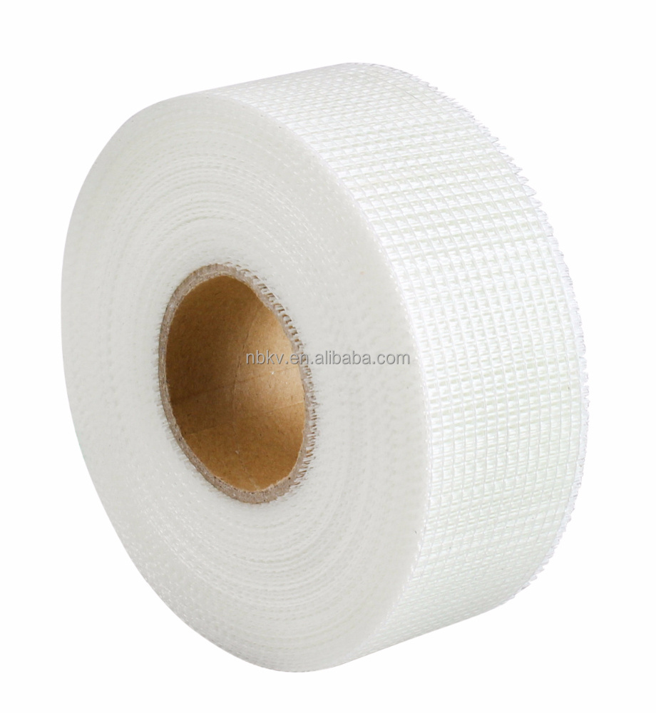 Alkali Resistance ISO9001 Certified Drywall Joint Tape Waterproof Fiberglass Rubber Material Mesh Masking No Adhesive Tape