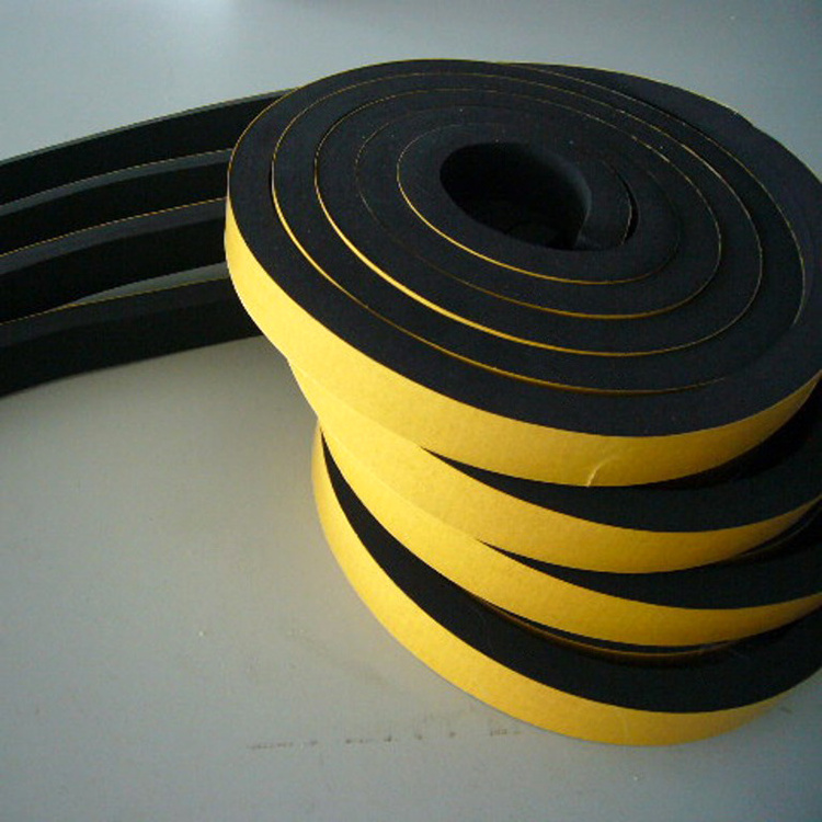 Custom Jumbo Roll Waterproof Self Adhesive Double Sided Fixing PE Auto Foam Acrylic Solvent Glue 1mm Black Pe Foam Tape Green