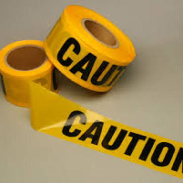 Yellow Traffic Barrier Barricade Warning Tape Non-Adhesive PE Caution/Danger Tape