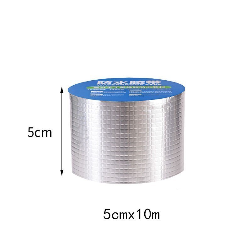 1mm Waterproof Self Adhesive Sealing Metal Roof Sealant Repair Water Leak LLPT Aluminum Foil Flashing Butyl Rubber Tape