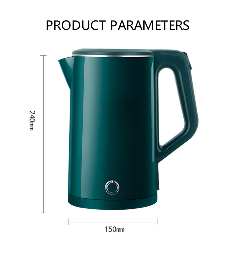 304 Food Grade Stainless Steel Electric Kettle Home Appliance Green Durable Boiler Water Support Customization 3L Big Capacity