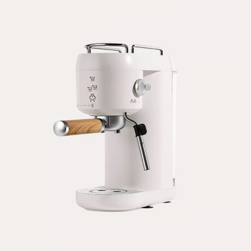 Household Espresso Pod  Semi-Automatic Single Cup White Black Colored Coffee Maker with EU US Plug