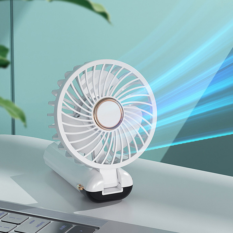 2024 New Arrival min Wind Air Cooling Hand Fan Portable usb Desktop Rechargeable Handheld Fan min with Hook