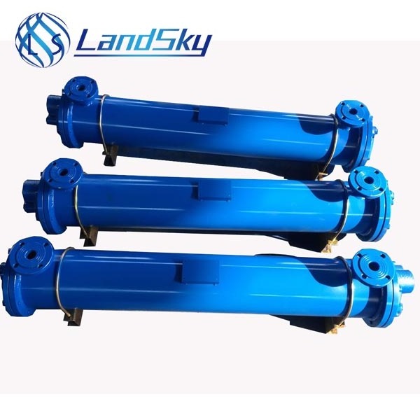 Stacked Plate Type Oil Cooler / Cooled Tube Heat Exchanger Radiator Landsky Brass SL-309 Carbon Steel Engine Floor Standing