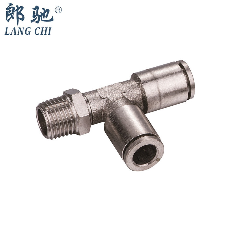 4mm 6mm 8mm 10mm 12mm 16 mm Pipe Fitting Connector Push in Brass Nickel Stainless Steel Metal Connect Pneumatic Part Air Fitting