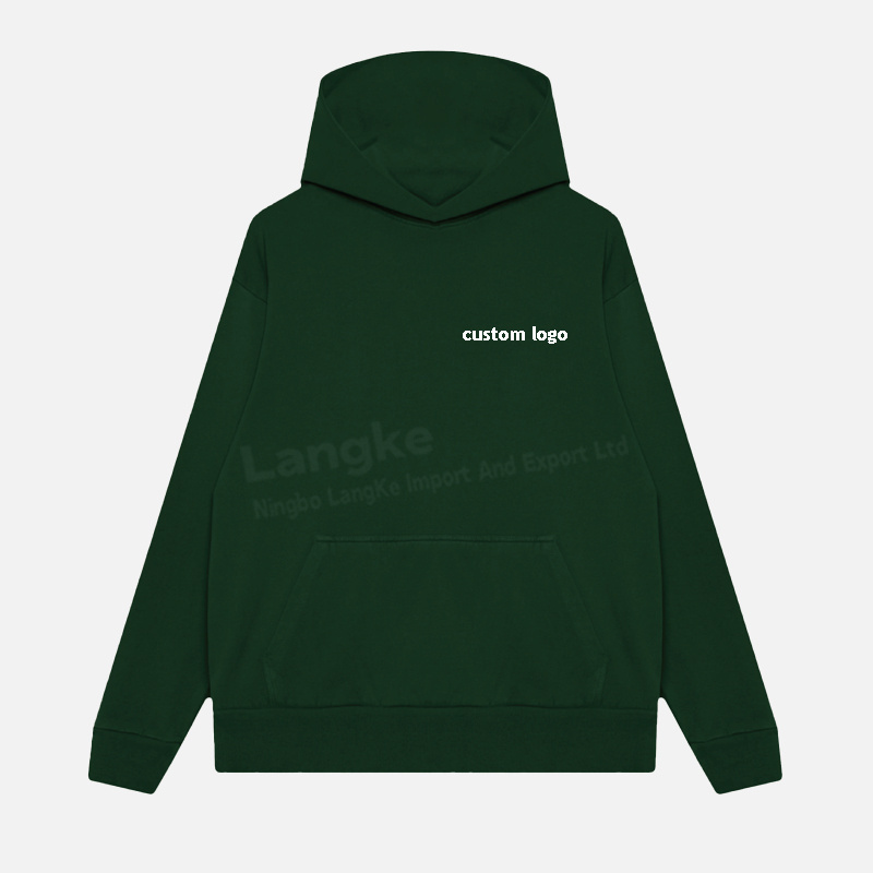 High Quality Custom Pullover 80 Cotton 20 Polyester Screen Print Screen Print French Terry Hoodie