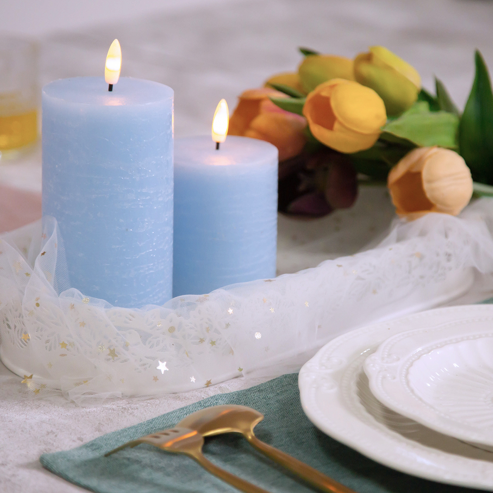 Water Drop Shape led electronic candle lighter arc windproof flameless candles for the wedding decoration