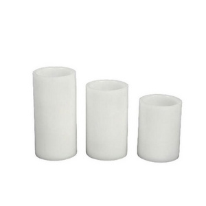 New style white pillar simple no flame birthday pilar bougie led candles decorative in bulk