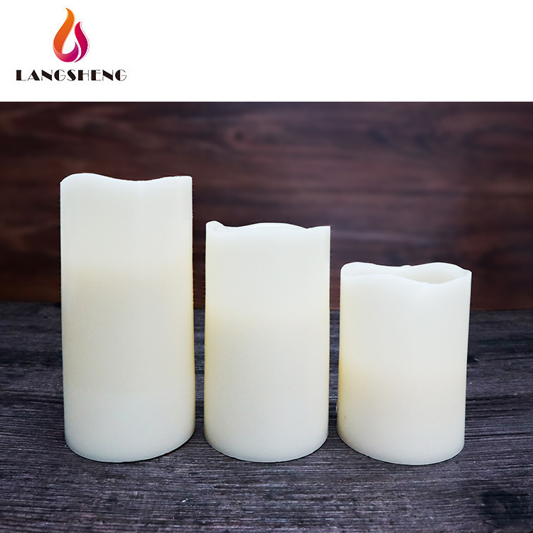 Wholesale home decoration flameless moving wick led candle