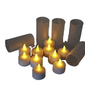 Pillar Decoration Colorful Electric Battery Operated Flameless Wax LED Candle