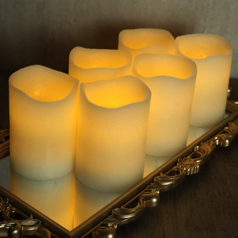 Latest design led light lights souvenir flameless glitter candle with timer