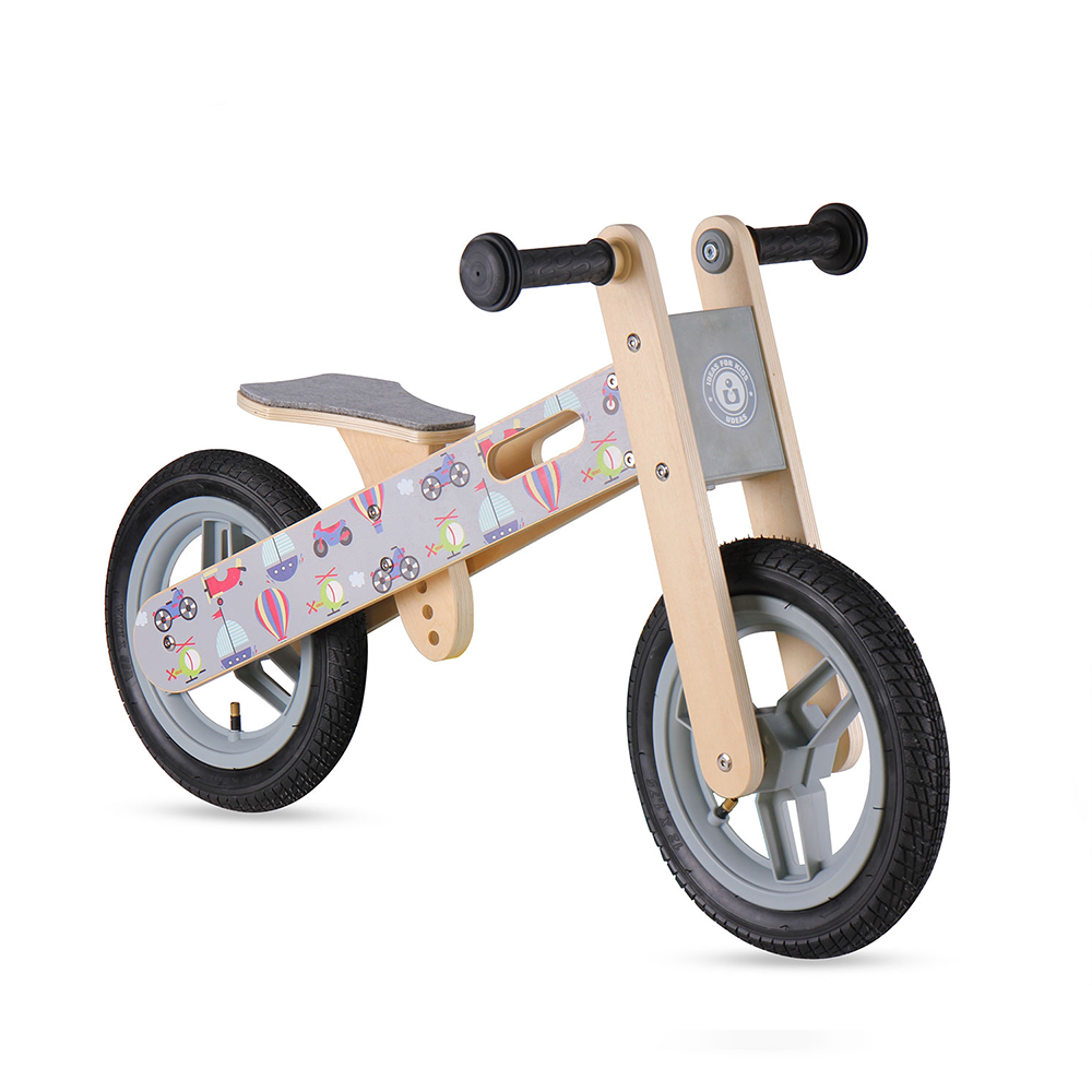 Hot Selling 12 Inch EVA Wheels Wooden No Pedal Training Ride On Car Toy wood Baby Balance Bike For Kids And Toddlers