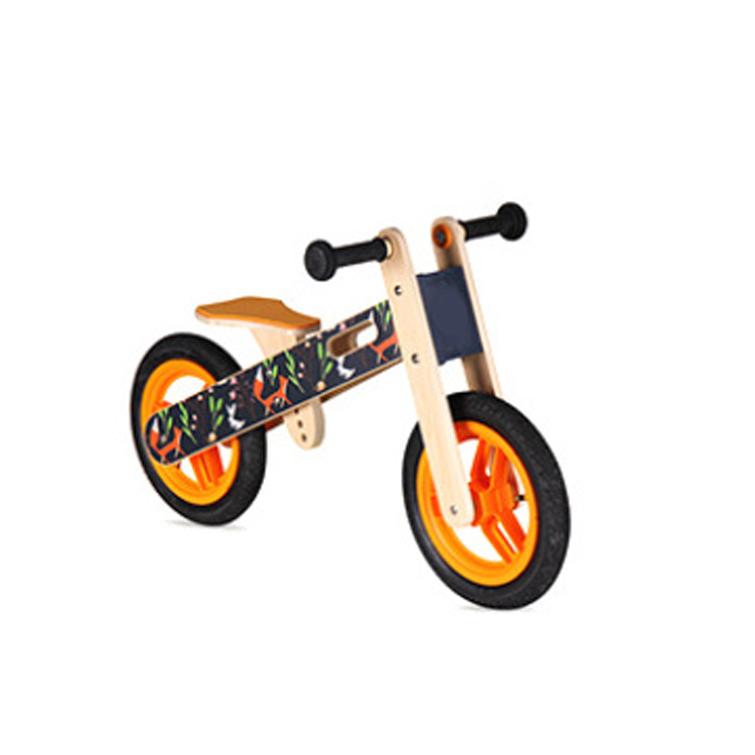 Hot Selling 12 Inch EVA Wheels Wooden No Pedal Training Ride On Car Toy wood Baby Balance Bike For Kids And Toddlers