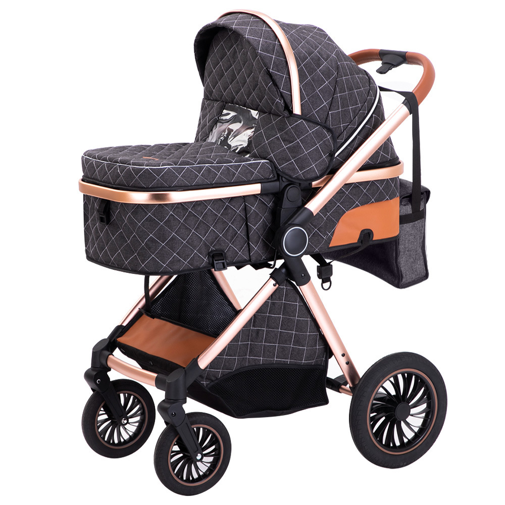 Coches Para Bebes. Baby Car Seat And Strollers Baby Pram Kinderwagen 3 En 1 Foldable Baby Stroller 3 In 1 With Car Seat