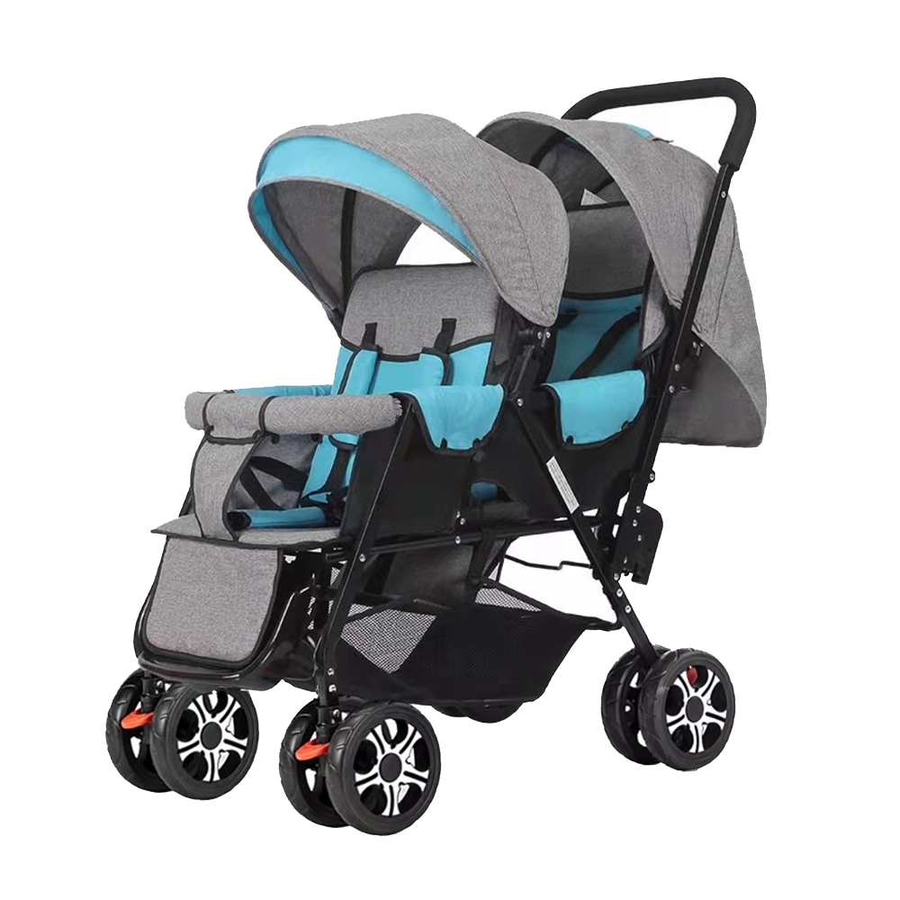 Travel Luxury Baby Carriage Carriola Doble Pushchair Double Foldable Baby Pram Twin Stroller For Twins Baby