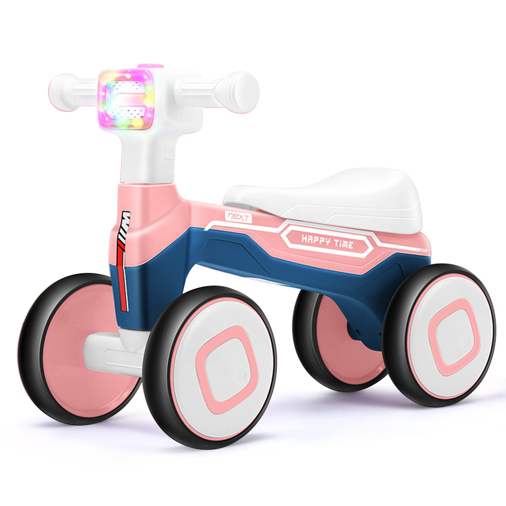 Baby Products No Pedals Toddler Foot 4 Wheels Kids Electric Ride-On Cars Toys Music Light Baby Sliding Balance Bike For Children