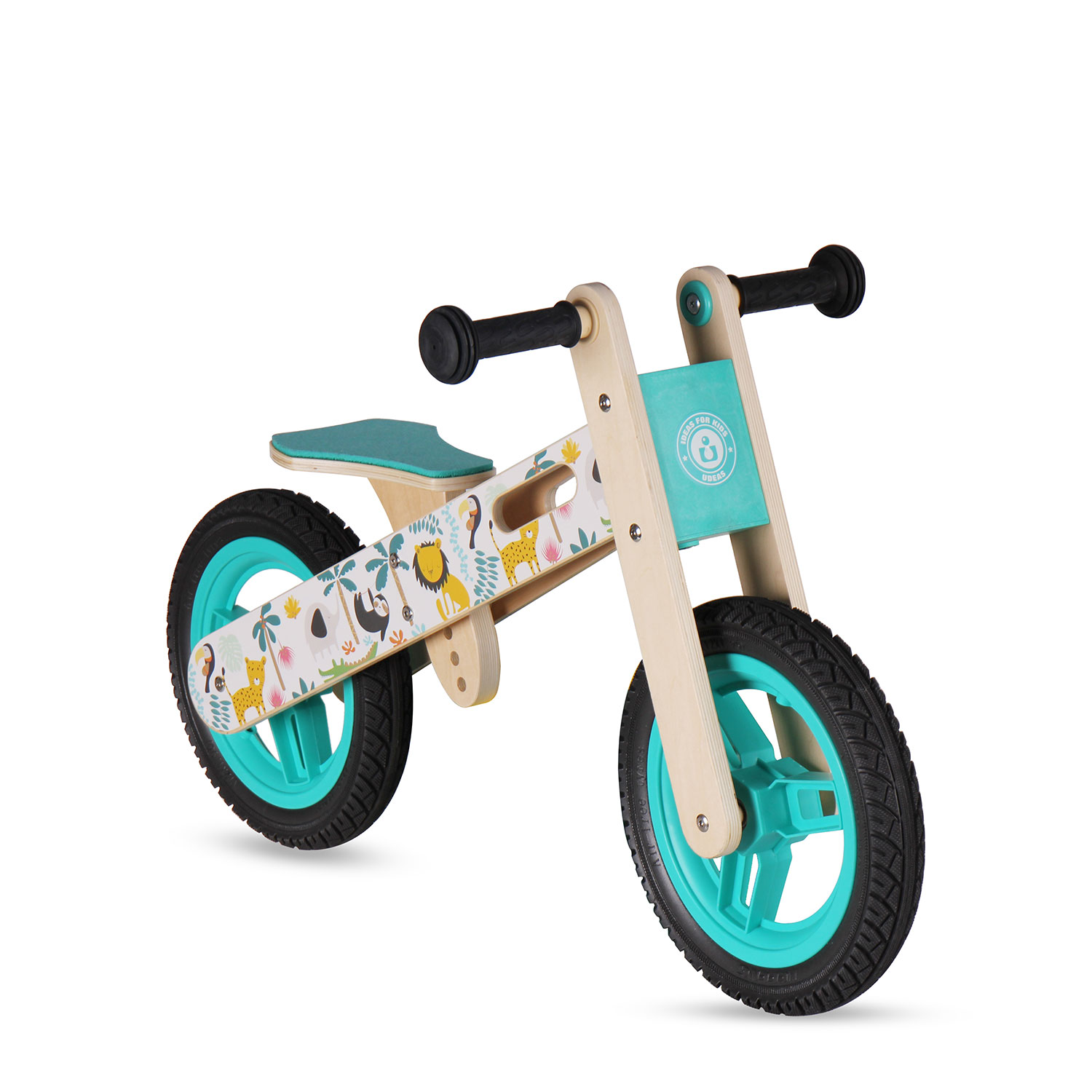 Hot Selling 12 Inch EVA Wheels Wooden No Pedal Training Ride On Car Toy wood Baby Balance Bike For Kids And Toddlers