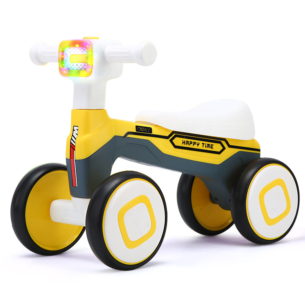 Baby Products No Pedals Toddler Foot 4 Wheels Kids Electric Ride-On Cars Toys Music Light Baby Sliding Balance Bike For Children