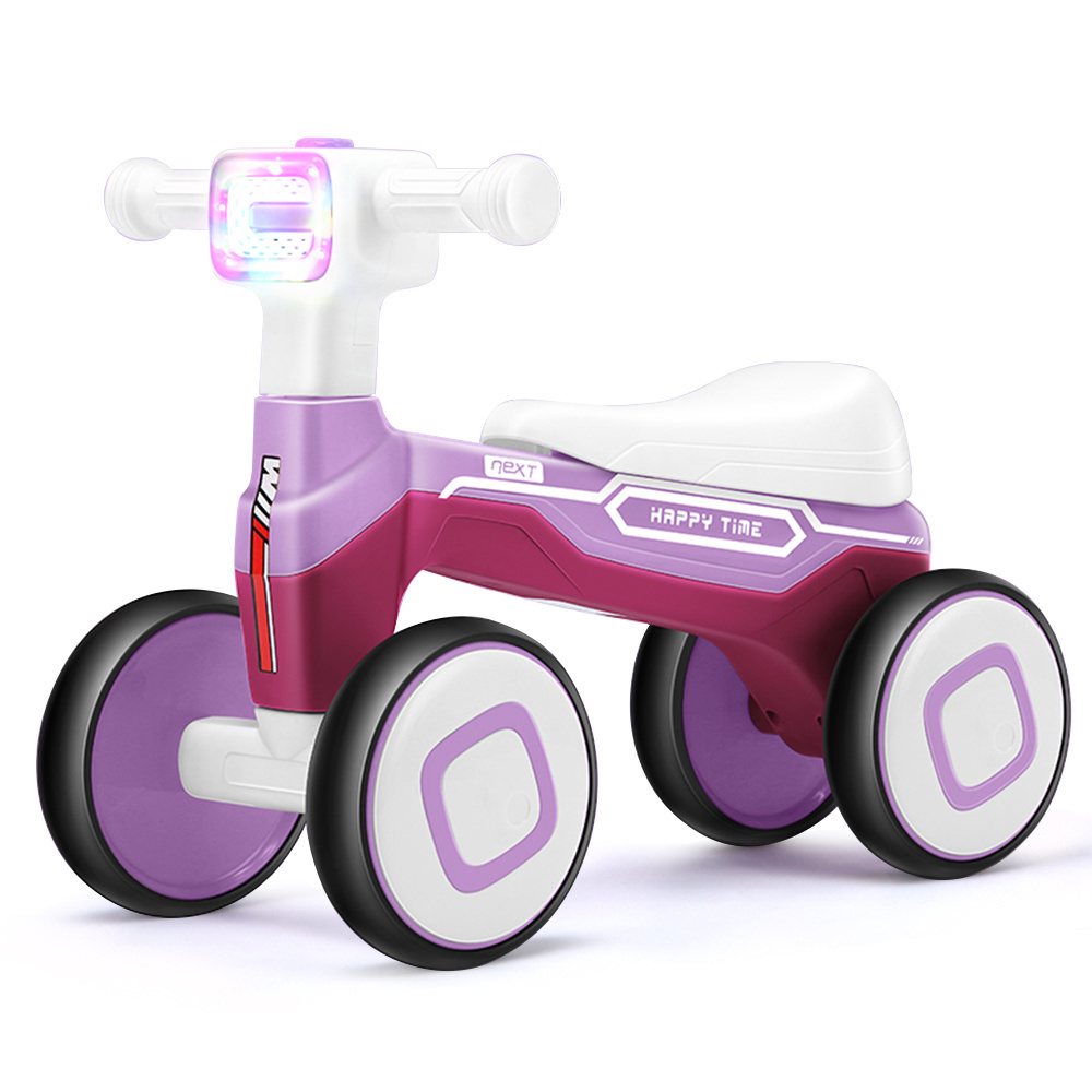 Baby Products No Pedals Toddler Foot 4 Wheels Kids Electric Ride-On Cars Toys Music Light Baby Sliding Balance Bike For Children