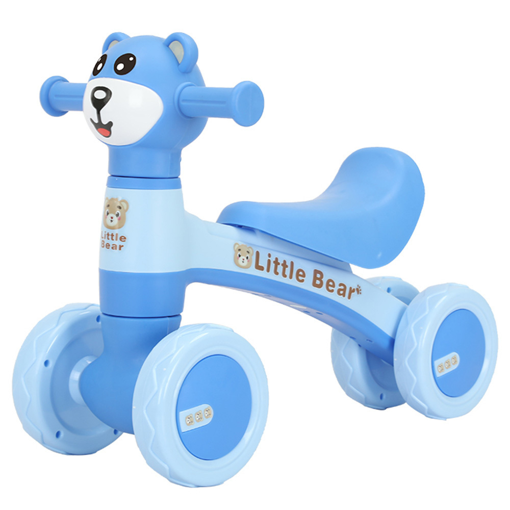 No Pedal 4 Silence Wheels Infant Ride On Car Toys Lighting Music Kids Baby Balance Bike For 1 Year Old Boy Girl Birthday Gifts